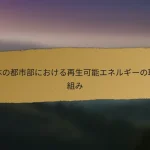 日本の都市部における再生可能エネルギーの取り組み